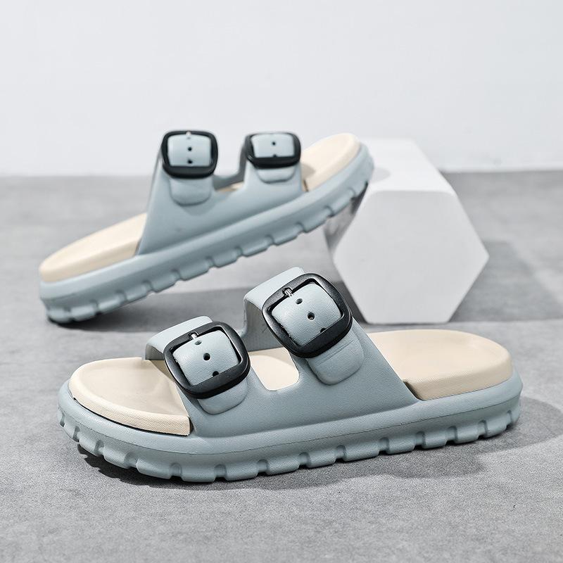 Летние тапочки Модная верхняя одежда Тапочки на толстой подошве Антизапах Противоскользящие дышащие сандалии