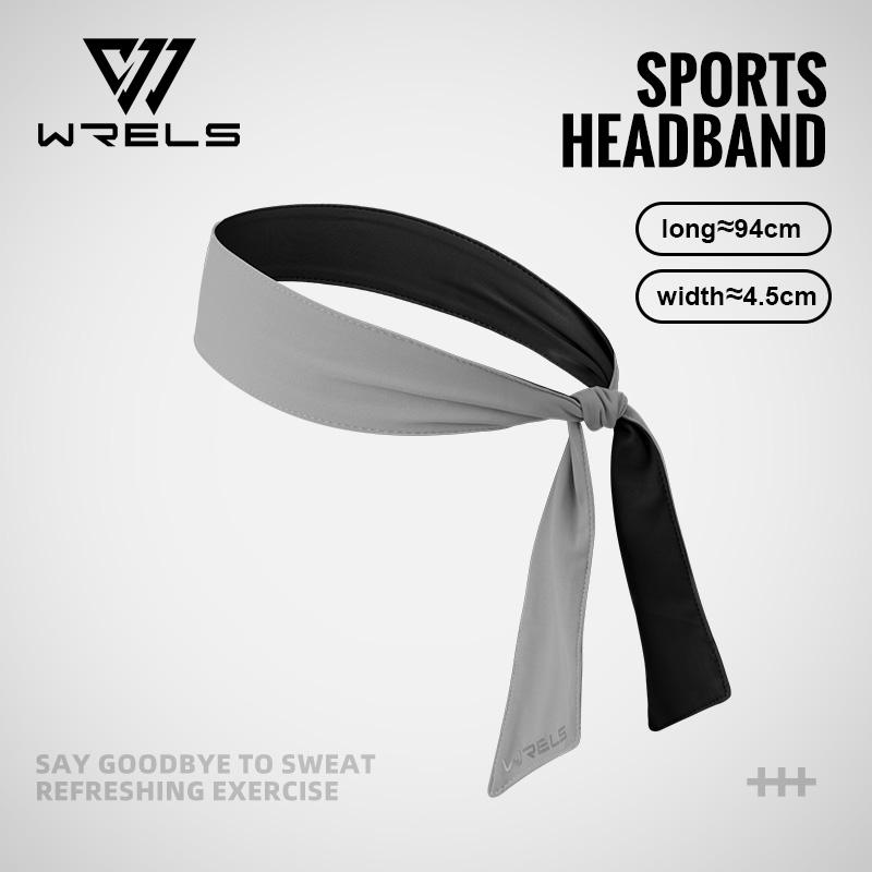 WRELS Sports Headbands Quick Dry Sweatbands Moisture Wicking Non-Slip Headband Adjustable Stretchy Head Tie Running Headbands