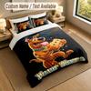 3Pcs Bedding Set Custom Name Text, 1 Sheet 2 Pillowcases Home Bed DecorScooby-Doo