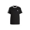 Adidas Originals Adicolor Classics Brand Logo Three Stripes Sports Casual Short Sleeve Round Neck T-Shirt Women Tops Black IB7407