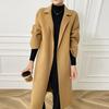 Women Wool Coat 100% Wool Autumn Wool Long Coat Handmade Pea Coat Winter Warm Wool Long Jacket Overcoat