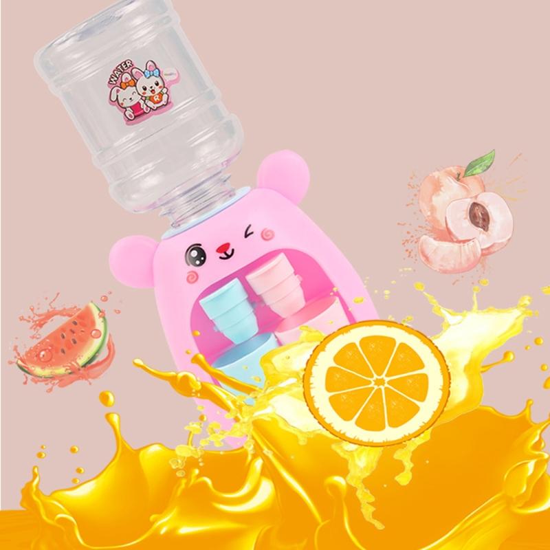 9x18.5cm/3.54x7.28in Girls Water Dispenser Children Lifelike Kitchen Appliance Educational Set Toys for 3-8 Year Old
