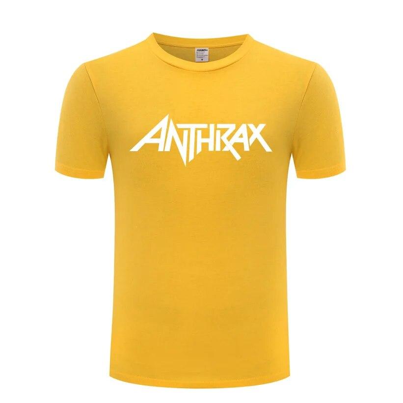 Рок-группа ANTHRAX футболки с принтом унисекс хип-хоп с коротким рукавом с круглым вырезом хлопковая футболка унисекс крутая забавная уличная футболка летний стиль