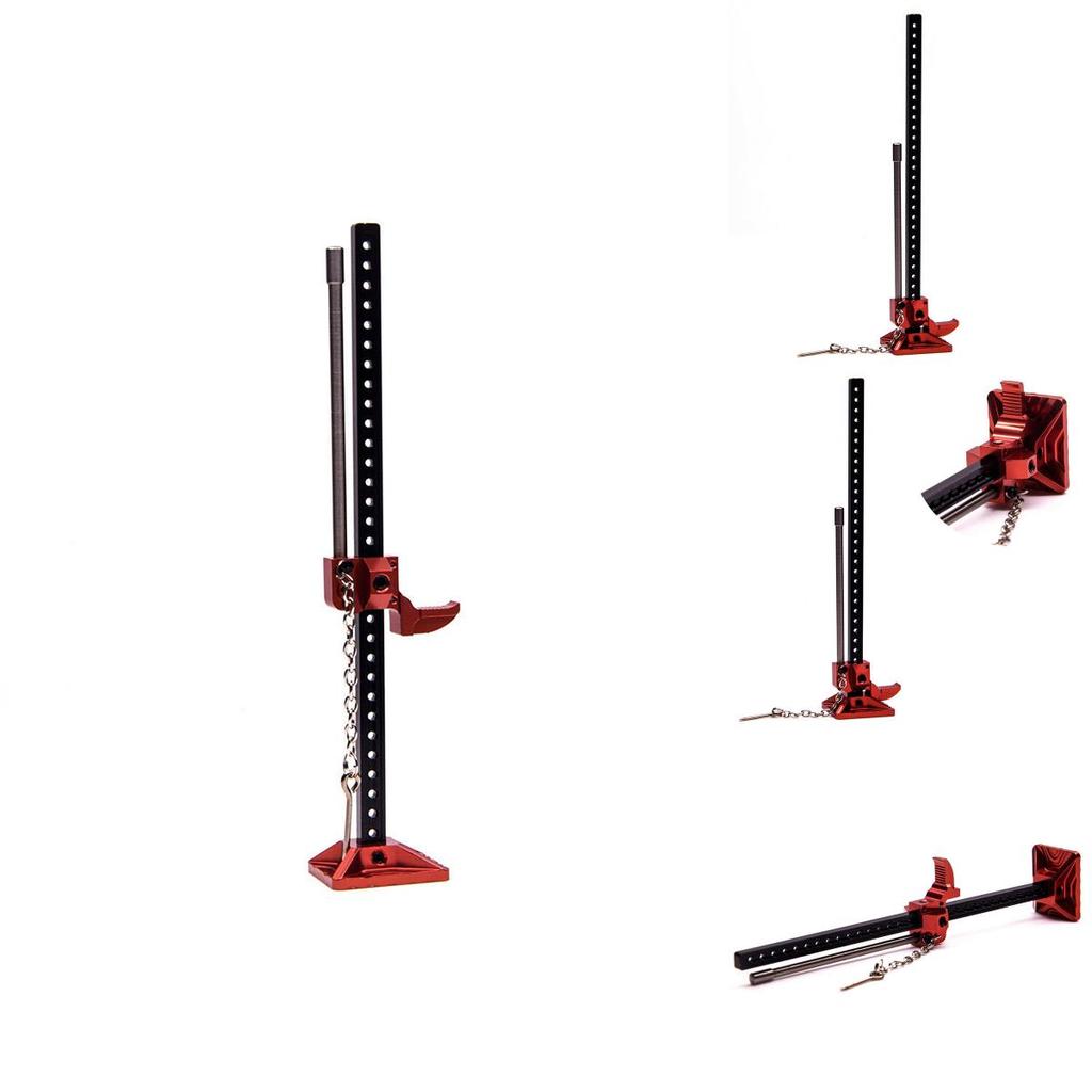 Премиальный полностью металлический домкрат с высоким подъемом для 1/10 RC гусеничного автомобиля Scx10 D90 грузовик красный