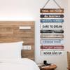 Деревянная Настенная Вывеска Деревянная Табличка Рустик Вдохновляющее Настенное Искусство Декор Деревянная Подвесная Табличка Знак с Позитивной Цитатой для Офиса Спальни