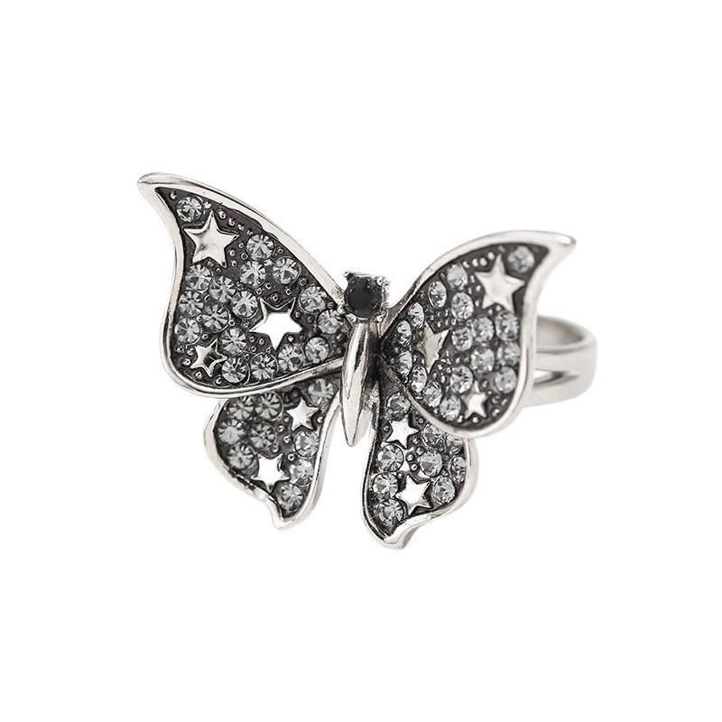 Креативное кольцо «Бабочка-стрекоза»: Элегантные женские украшения в европейском/американском стиле
