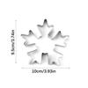 Stainless Steel Christmas Snowflake Cookie Molds Baking Tool For Holiday Dessert And Pastries Kitchen Bakeware