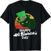 Happy St Catrick's Day 80's St Patricks Cat Retro T-Shirt