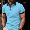 Мужская рубашка поло с лацканами и шеей, летние топы, мужские теннисные облегающие футболки с коротким рукавом