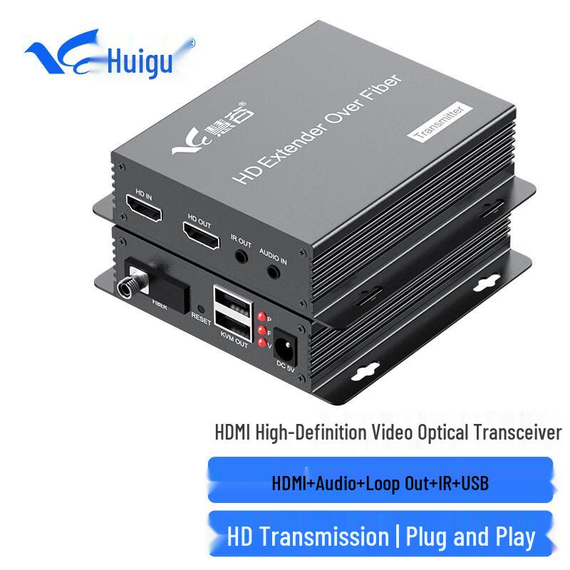 Серия волоконно-оптических удлинителей HDMI/USB HuiGu