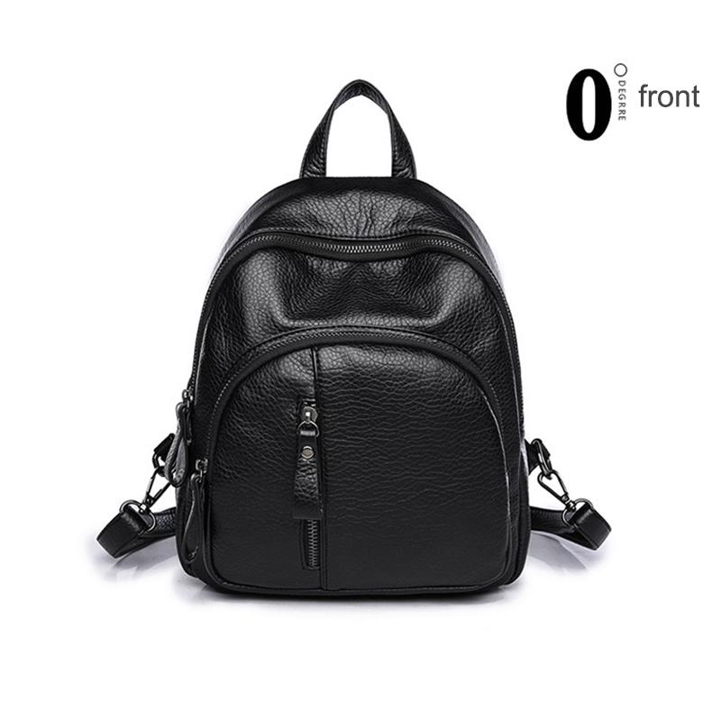 Anti-Theft Soft Pu Leather Backpack Women Vintage Shoulder Bag Ladies Mini Travel Backpack School Bags Girls