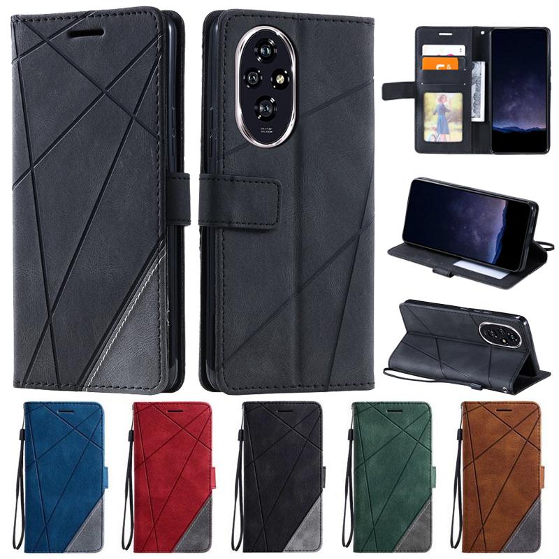 Для Coque Honor 200 Pro Cover Роскошный флип-кошелек кожаный чехол на For Funda Honor 200 Pro Honor200 Lite 200Pro 200lite чехол для телефона