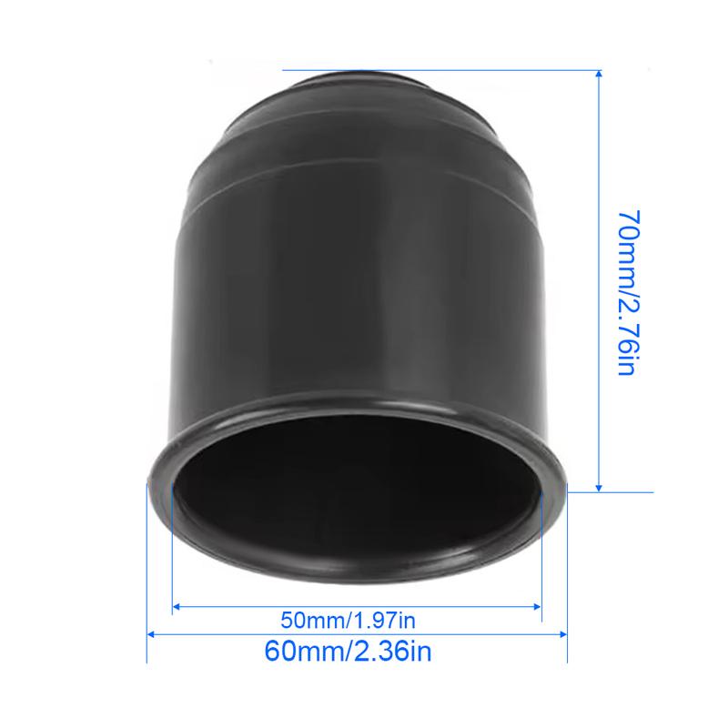 1 шт. Черная/Серебристая Защитная Крышка Шарового Кронштейна Прицепа Крышка Шара Фаркопа Автомобиля Пластиковая Защитная Крышка Шара Фаркопа Грузовика Автозапчасти