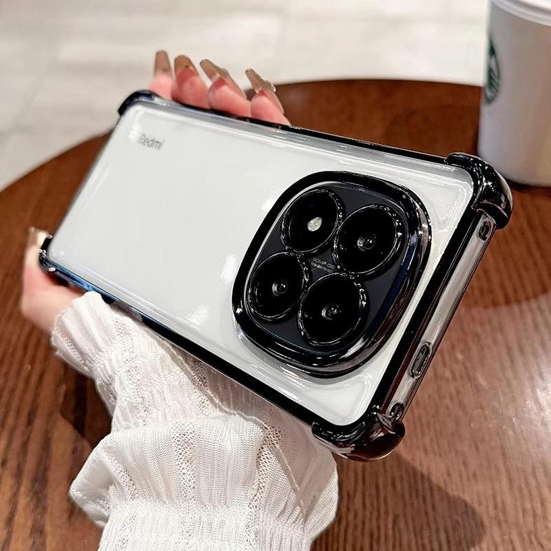 Xiaomi 13Pro/Redmi Note 14Pro+ Electroplated Drop-Proof Transparent Phone Case