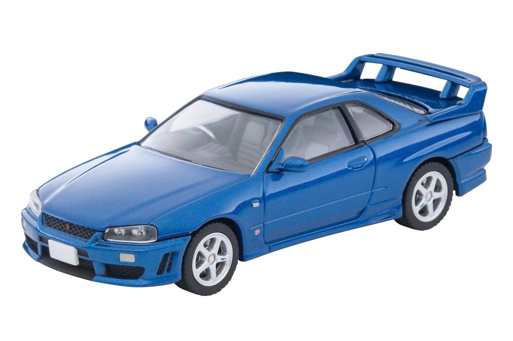 TOMYTEC Tomica Limited Vintage Neo Scale Nissan Skyline Sports Coupe 25GT TURBO with Optional 2000 Finished 335306 1/64 LV-N353b 2-Door Parts, Blue,