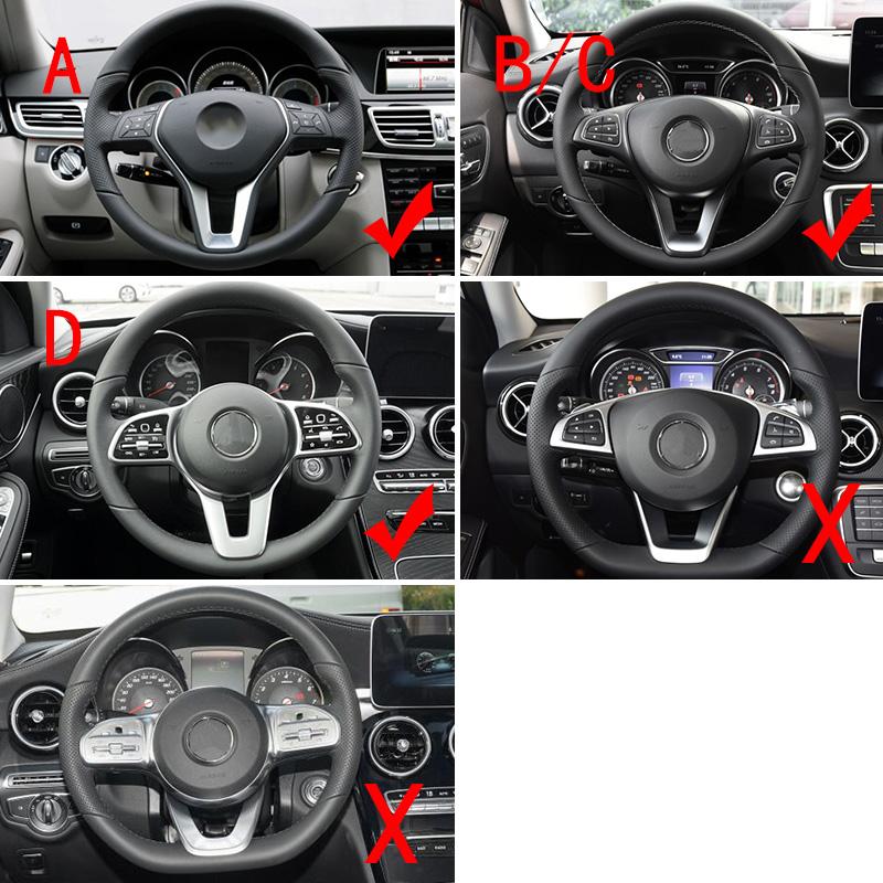Автомобильный переключатель управления рулевым колесом, кнопка отделки рамки, аксессуары для интерьера для Mercedes-Benz ABCE CLA GLA GLC GLB GLE GLS