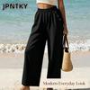 Женские модные повседневные брюки и капри JPNTKY однотонные с принтом