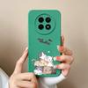For OPPO Realme 12X 5G Phone Cases Cartoon Liquid Silicone Full Coverage Anti Drop Shell For Realme12 X Back Covers Bumper Funda