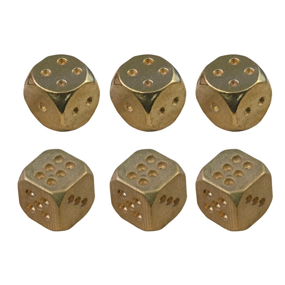 Металлические кубики D6 Многогранные игральные кости Клубный бар Ролевая игра Инструмент