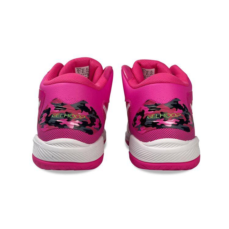 Asics Gel-Hoop V15 Удобные Универсальные Баскетбольные Кроссовки со Средним Верхом Мужские Кроссовки Розовые 1063A085-700