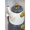 Эмалированный чайник Clodia Grey Floral Retro Teapot 201340