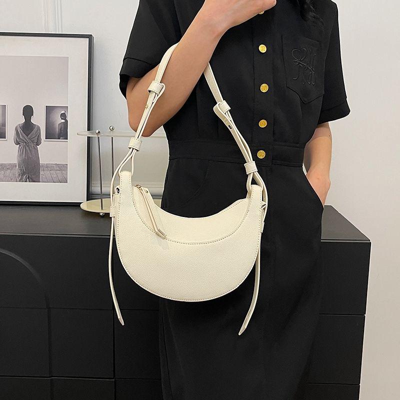 Женская французская нишевая сумка-седло полумесяц - полумесяц под мышкой и кроссбоди, идеально подходит для работы и поездок