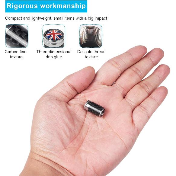 4 PCS Car Tire Valve Stem Caps, Leakproof Auto Rim Wheel Valve Stem Cap with O Rubber Seal, Dustproof Stem Covers for Car SUV Bike Truck Motorcycle,