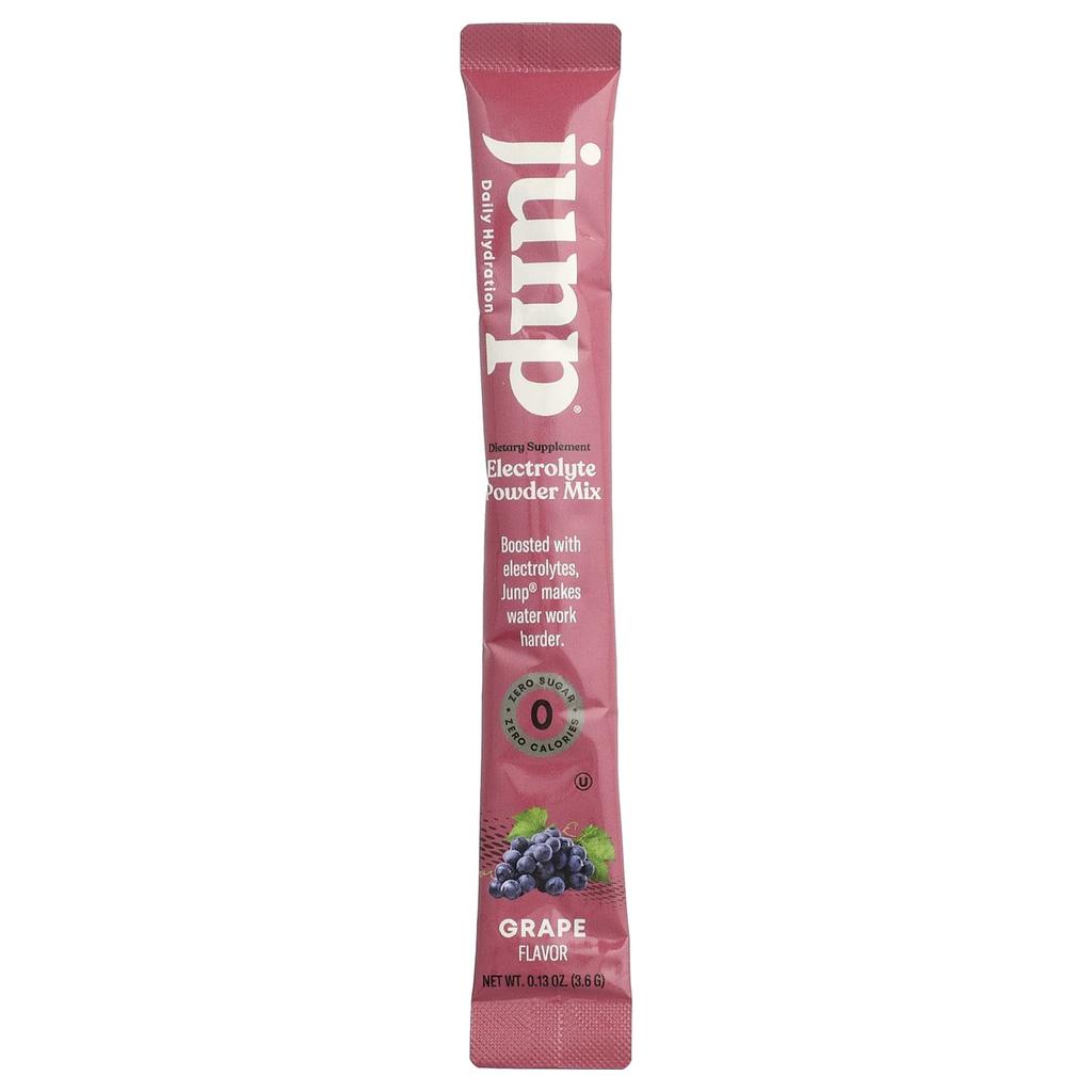 JUNP Hydration Electrolyte Powder Mix, Grape, 5 Stick Packs, 3.6g (0.13oz) Each