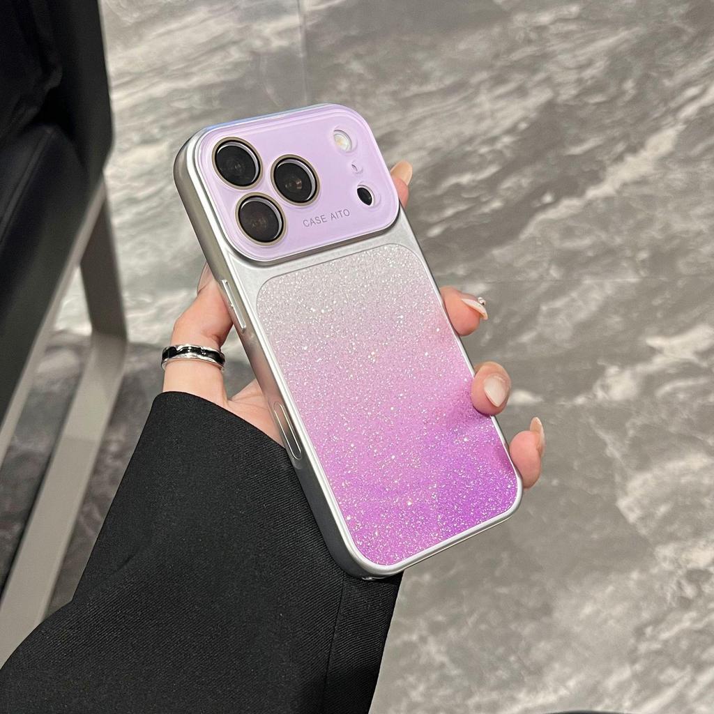 Защитный чехол с блестками и градиентом для iPhone 17 Pro Max