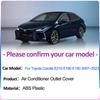 Крышка воздухозаборника для Toyota Corolla E210 E180 E150 2007~2024 Автомобильный под задним сиденьем Вентиляция кондиционера Выхлопная система Аксессуары