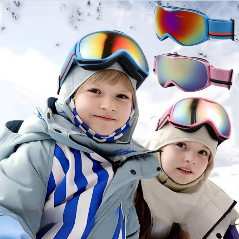Double-layer Children's Ski Goggles Anti-fog Snow Eyewear Kids Ski Glasses Mountaineering