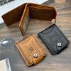 Cross-border Men's Wallet - US Dollar Design, Ultra-Light PU, Multi-Functional Retro Multi-Card Slot.