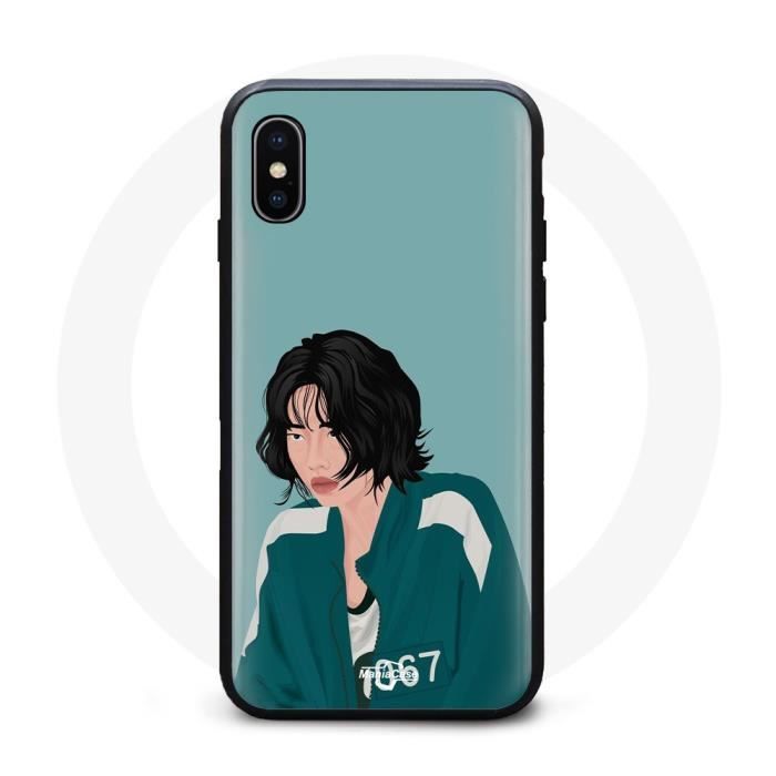 Coque - Squid Game - Iphone XS Max - Souple - Bleu - Kang Sae Byeok