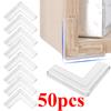 50Pcs Anti Collision Angle Transparent PVC Pad for Window Child Safety Corner Guard Baby Collision Proof Protector Table Corner