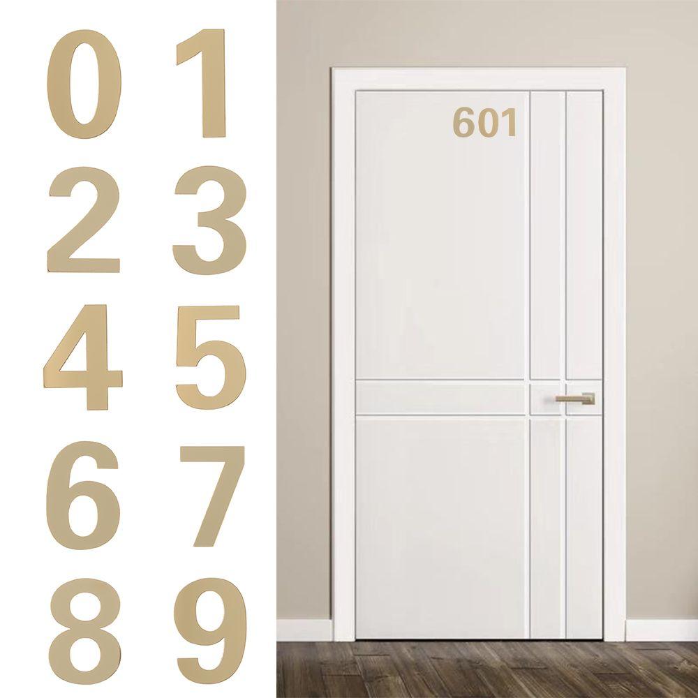 Hotel Home Sticker Address Door Numeral Plaque Gate Digits Door Plate Number House Drawer Sign
