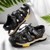 Fashion Brand Summer Men's Sandals Genuine Leather Beach Roman Sandals New Comfortable Men Outdoor Sneakers Plus Size Summer Men Shoes