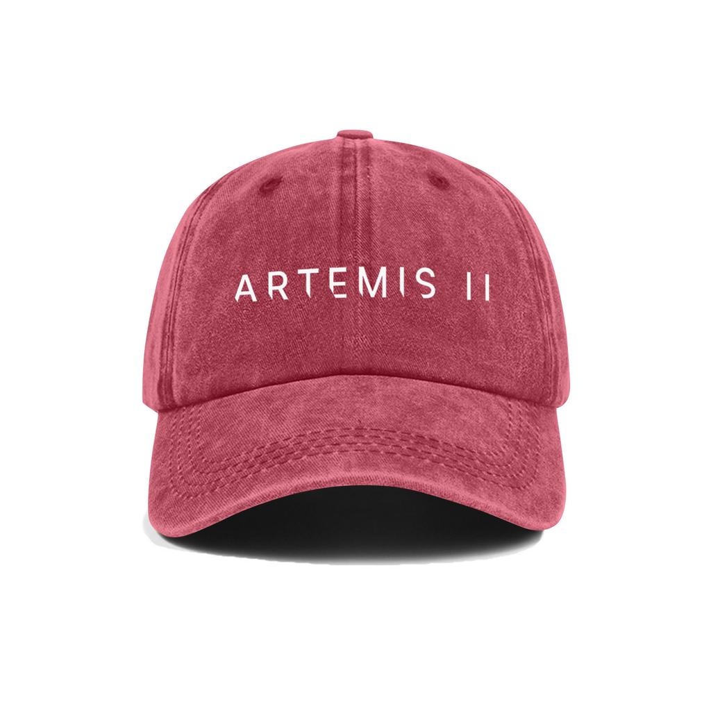 Повседневная Унисекс Регулируемая Бейсболка с Вышитым Дизайном Artemis II Прочная Хлопковая Твил Ткань Структурированный Козырек Низкий Профиль