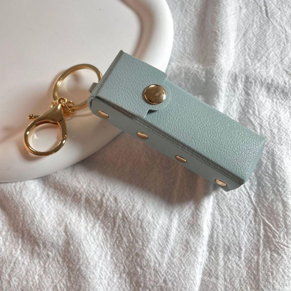 Waterproof Lipstick Bag With Keychain Lipsticks Protective Cover Mini Lipstick Pouch Travel