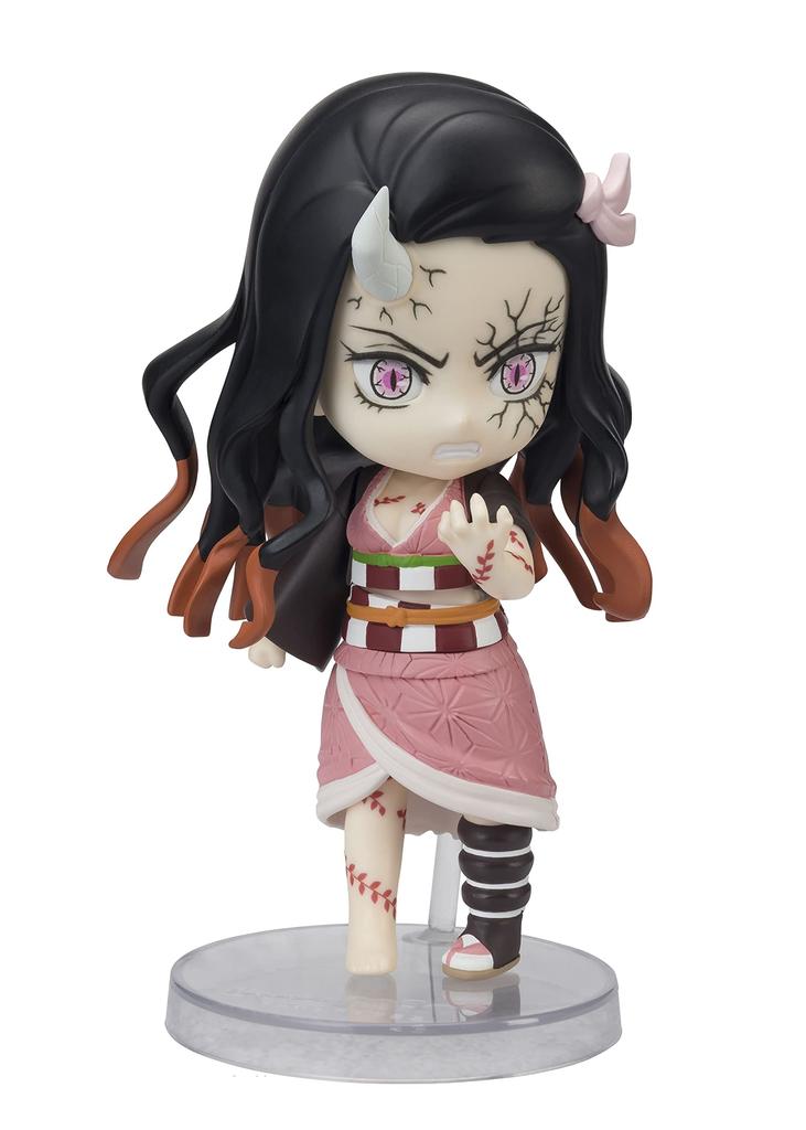 TAMASHII NATIONS Figuarts mini Demon Kimetsu no Yaiba Nezuko Kamado Приблизительно 90 мм окрашенная подвижная фигурка Slayer PVC&ABS