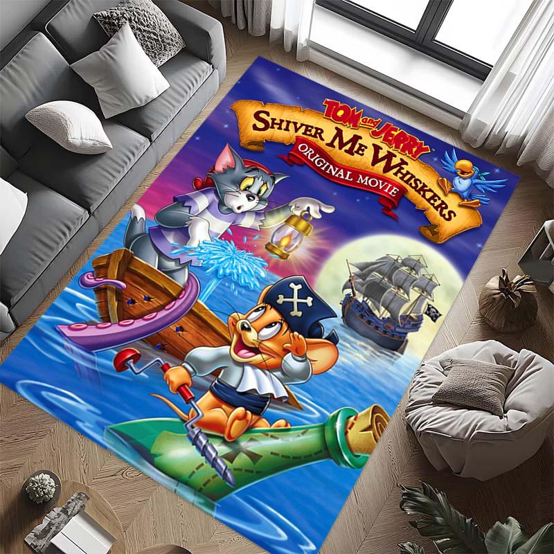 Tom Jerry: Adventure carpet printing Suitable for all seasons Protective pad Art Office chair cushion