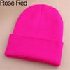 Beauty Beanie Knit Ski Hip-Hop Winter Warm Elastic Wool Yarn Cuff Hat