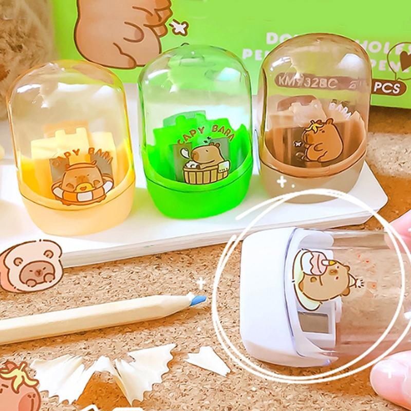 Точилка для карандашей с двумя отверстиями Детская портативная точилка для карандашей Точилка для карандашей Канцелярские принадлежности