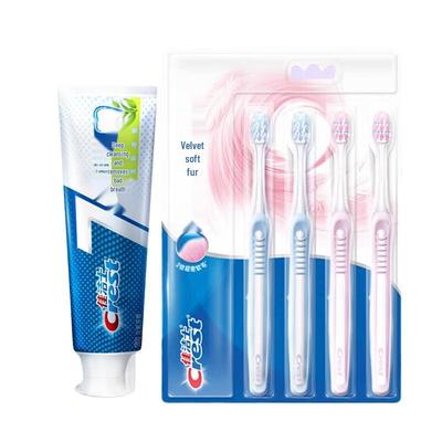 Набор Crest All-in-One 7-Действий Зубная Паста и Зубная Щетка Velvet Gum Care