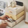 Штабелируемые коробки для хранения мелочей, настольные органайзеры для канцелярских принадлежностей, ящики для косметики и ювелирных изделий в стиле ящика для студенческого общежития