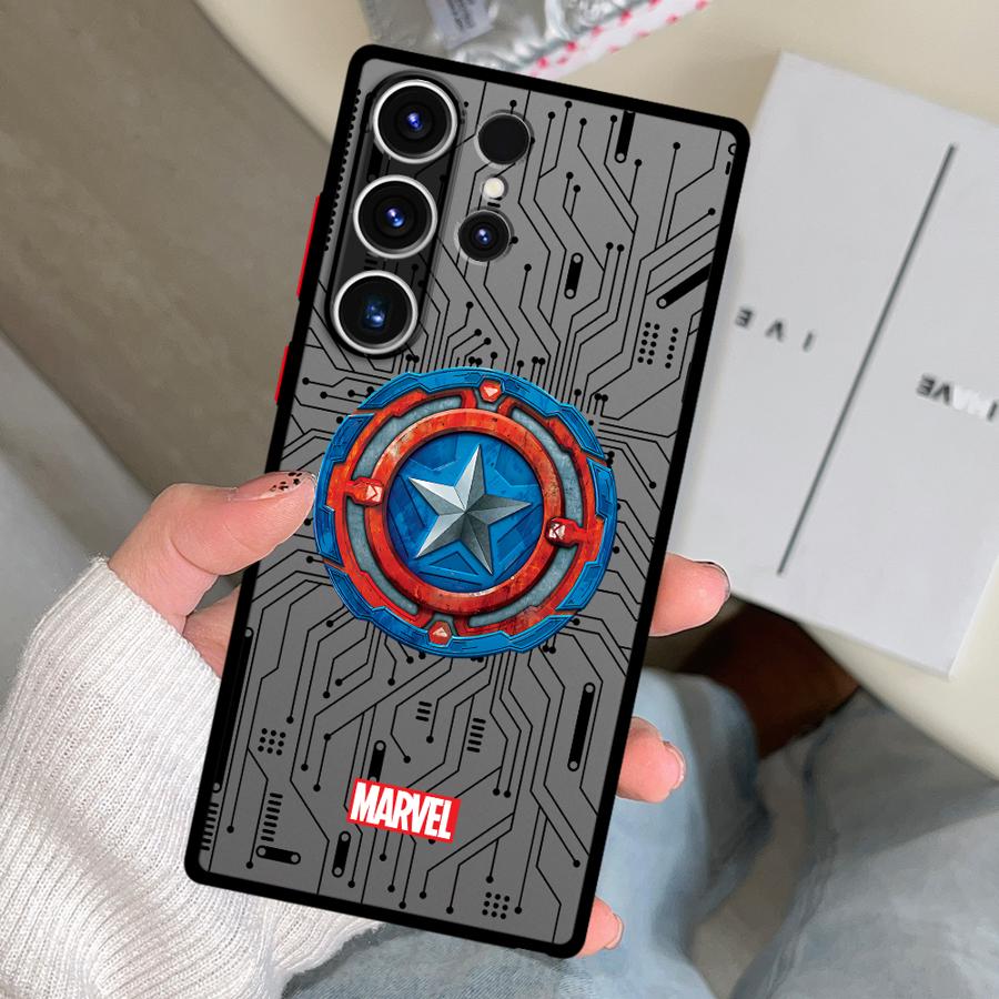Чехол с логотипом героя Marvel для Samsung Galaxy S26 S22 Note 20 10+ S21 S20 S23 FE S25 Ultra S24 Plus Funda Чехол для телефона