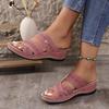 Wedge Sandals for Women Hollow Out Slip On Platform Wedge Sandals Summer Casual Walking Shoes