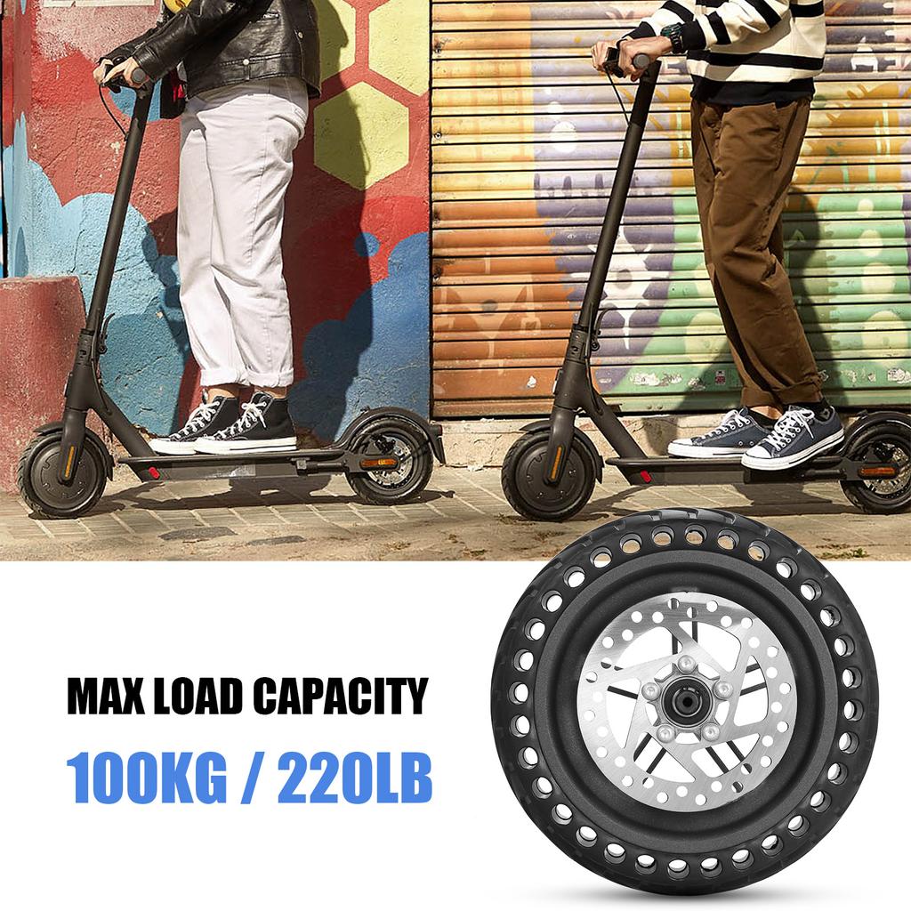 Задняя шина для электросамоката с комплектом ступицы колеса и дискового тормоза 8,5 дюймов Цельное колесо для электросамоката Замена для Xiaomi