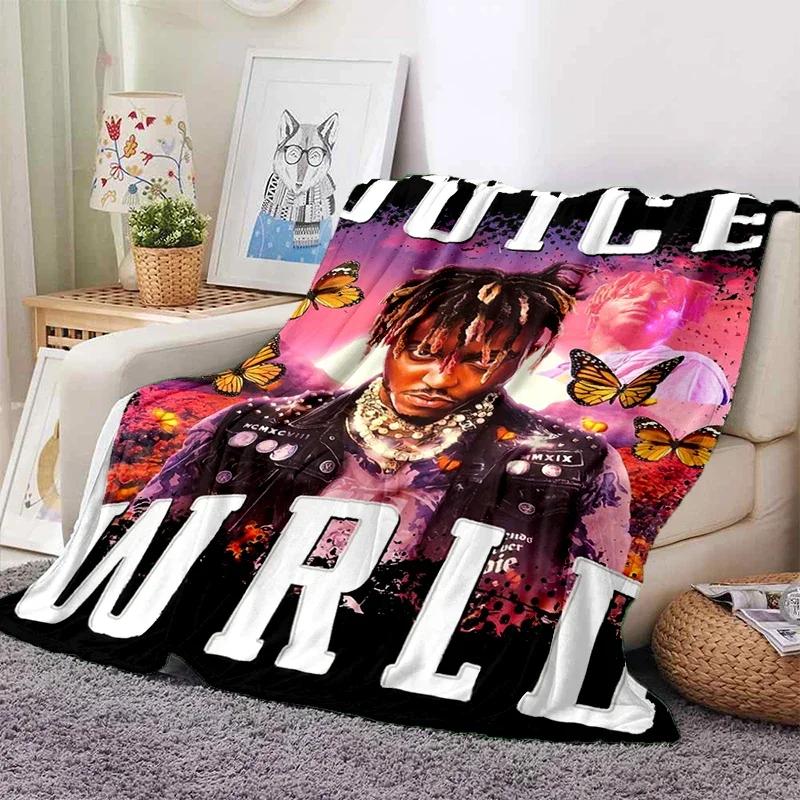 HD Juice WRLD D Легендарный Рэпер Звезда Мягкое Плюшевое Одеяло Фланелевый Плед для Гостиной Спальни Пикника Кровати Дивана