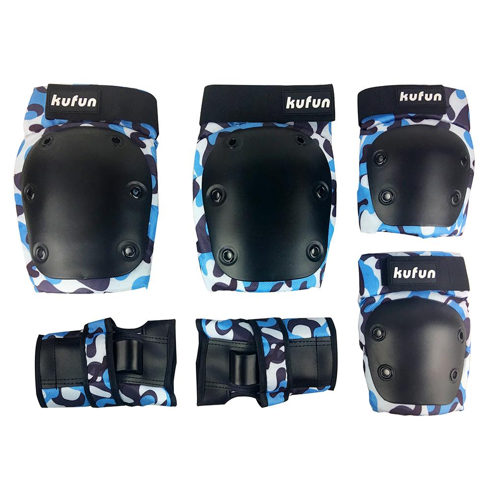 KUFUN Sport защитный комплект наколенник локоть скейтборд катание на коньках девочки мальчики розовый мужчины женщина протектор роликовые коньки жесткий
