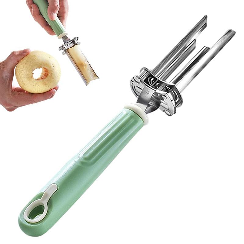 Регулируемый инструмент для удаления сердцевины фруктов и овощей, Модернизированный нож для болгарского перца 2-в-1 и удалитель семян, Для удаления сердцевины фруктов и овощей